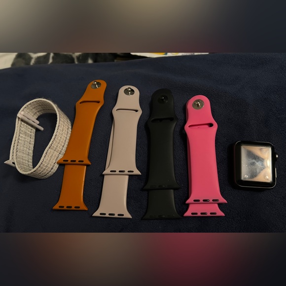 Apple Watch Series 3 38mm and Bands - Picture 1 of 4